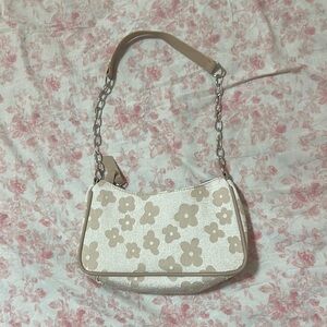 Floral Beige Women's Bag